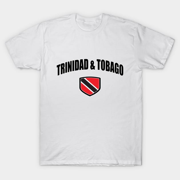 Trinidad and Tobago National Flag Shield T-Shirt by IslandConcepts